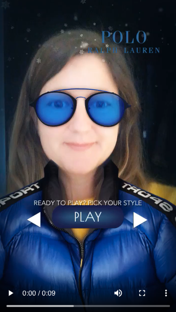 Ralph Lauren Snapchat filter video ad