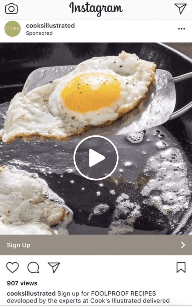 Cooks Illustrated Feed Ad