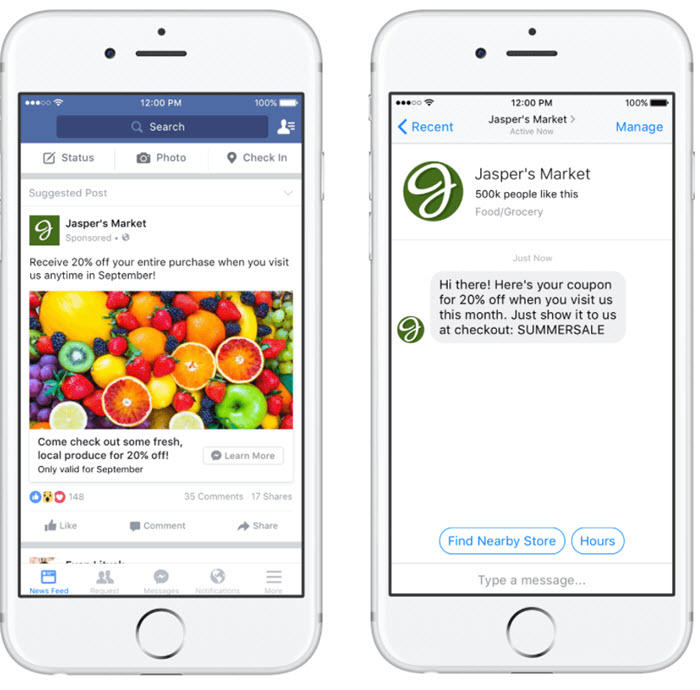 Facebook Click To Messenger Ad