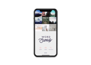 WordSwag on mobile.