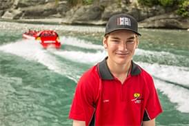 A student on lifeguard duty