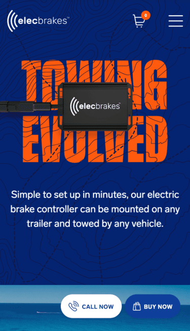 Elecbrakes mobile homepage