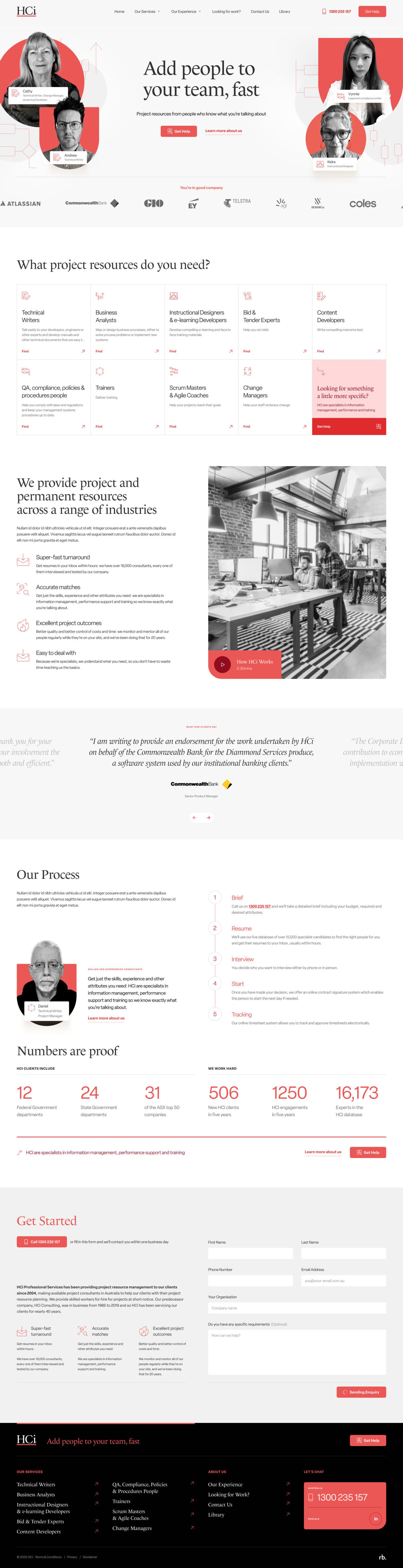 Recruitment Agency Web Design & SEO - HCi: Redback